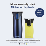 Zestaw Contigo West Loop Monaco 470 ml + West Loop Mini 300 ml – żółty metalik