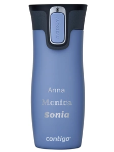 Thermal mug Contigo West Loop 2.0 with custom inscription-engraved - Earl Grey