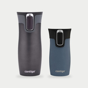 Zestaw Contigo West Loop grafitowy 470 ml + West Loop Mini 300 ml – niebieski metalik