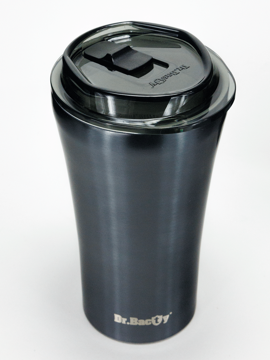 Kubek termiczny na kawę Dr.Bacty Apollo 2.0 - 360 ml - Gunmetal - Z twoim grawerem