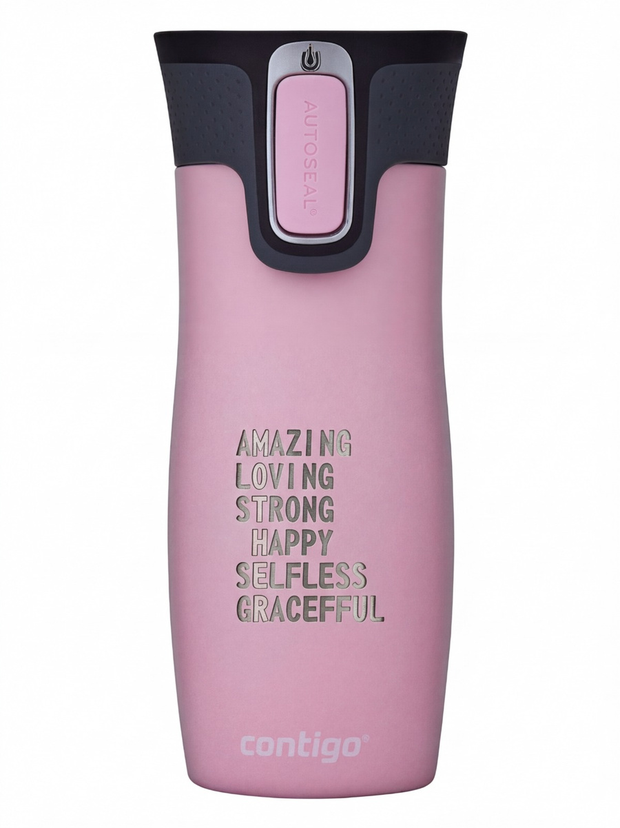 Kubek termiczny Contigo West Loop 2.0 470ml - Mother - Różowy Mat