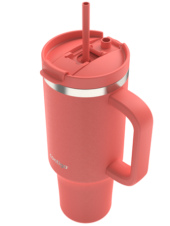 Kubek termiczny ze słomką Contigo Streeterville Tumbler 1200 ml - Coral