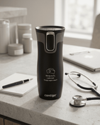 Kubek termiczny dla Pielęgniarki - Contigo West Loop 2.0 470 ml - czarny