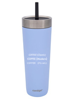 Kubek termiczny ze słomką Luxe Tumbler 720ml z grawerem - Periwinkle