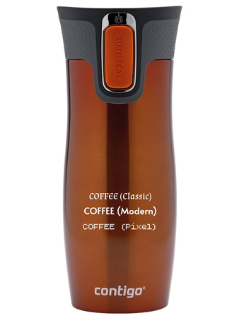 Kubek termiczny z grawerem Contigo West Loop 2.0 470 ml - Pomarańczowy