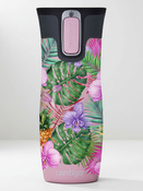 Kubek termiczny Contigo West Loop 2.0 470ml - Monstera - Różowy Mat