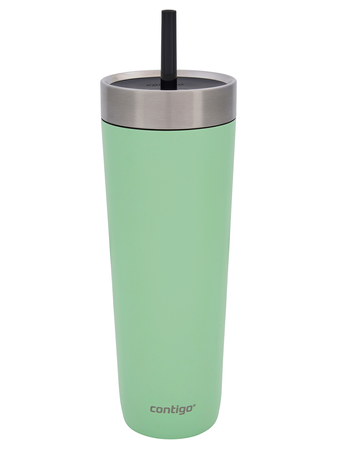 Kubek termiczny ze słomką Luxe Tumbler 720ml z grawerem - Cucumber