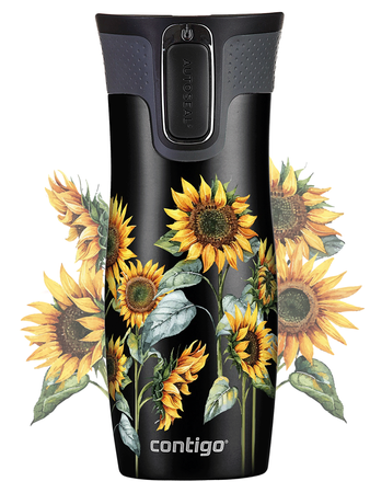 Thermal mug Contigo West Loop 2.0 470 ml - Sunflowers