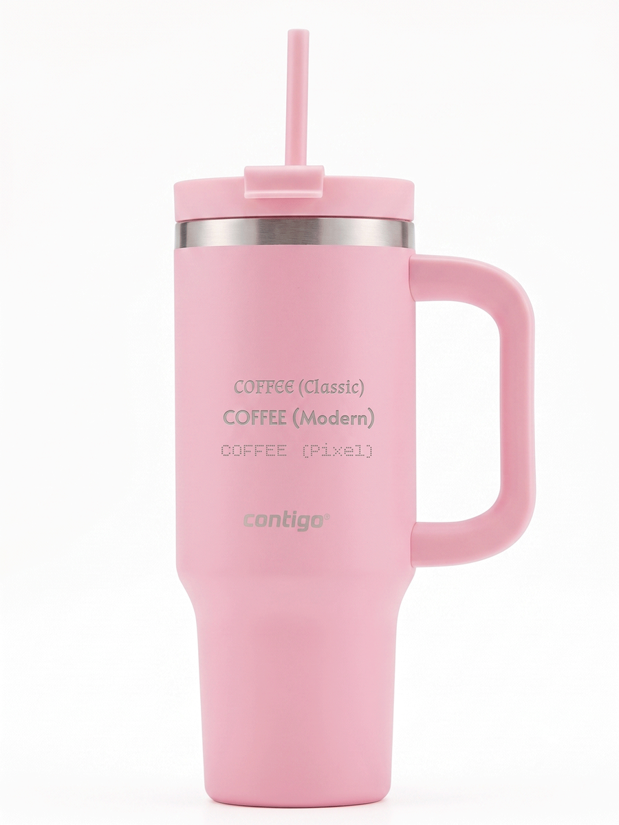 Kubek termiczny na wodę z grawerem Streeterville Tumbler 800 ml - Strawberry Cream