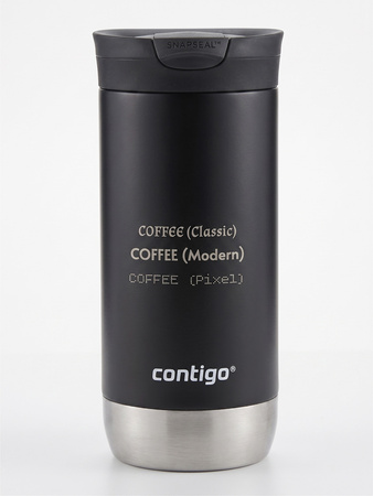 Kubek termiczny z grawerem Contigo Huron 2.0 470ml - Czarny