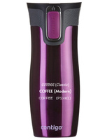 Kubek termiczny  z grawerem Contigo West Loop 2.0 470 ml - Malinowy
