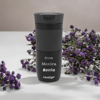 Kubek termiczny z grawerem Contigo Byron 470ml - Black Mat