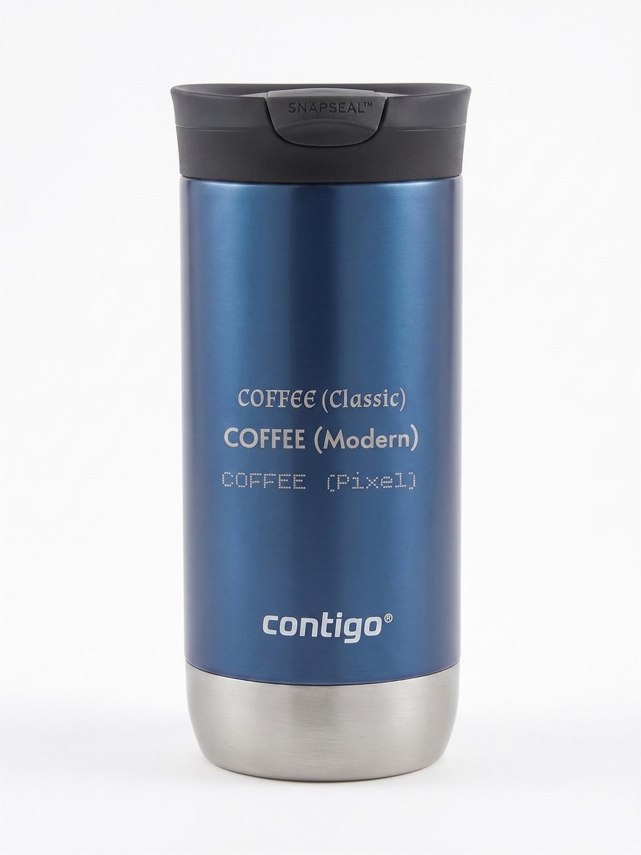 Kubek termiczny z grawerem Contigo Huron 2.0 470ml - Niebieski