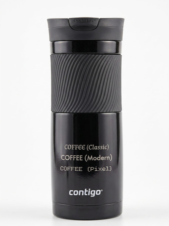 Kubek termiczny z grawerem Contigo Byron 590ml - Czarny