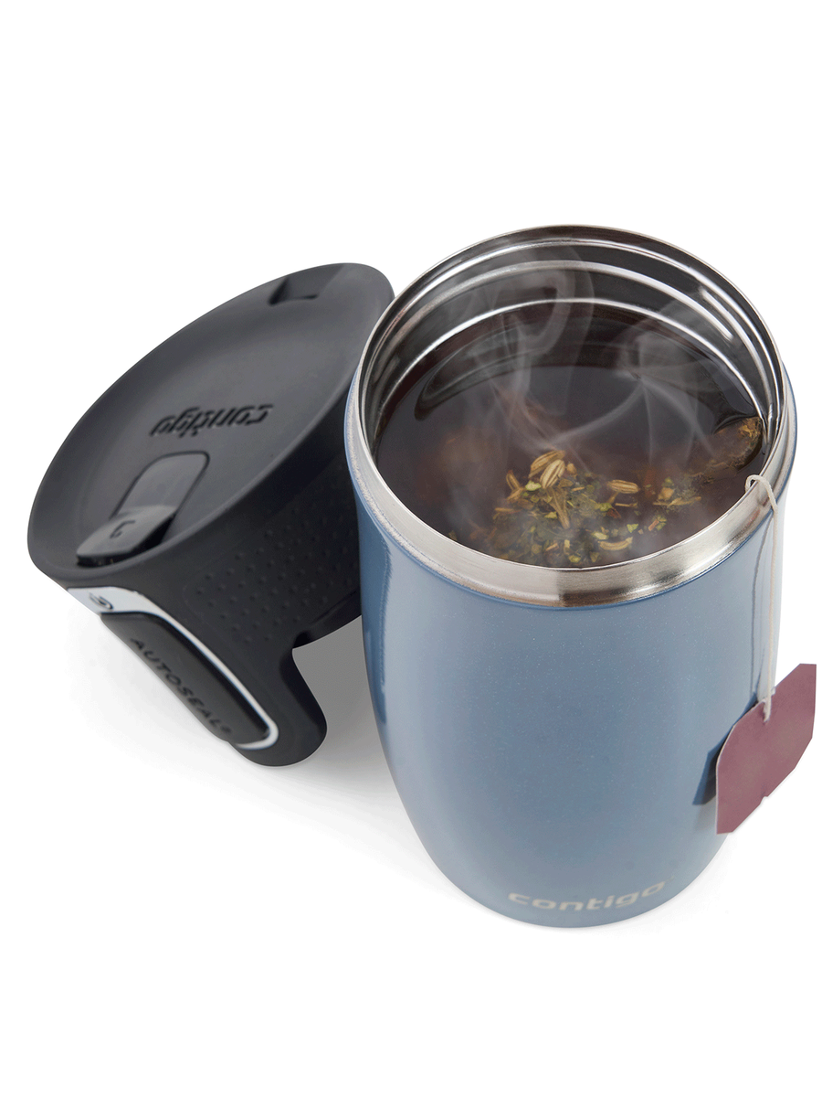 Kubek termiczny Contigo West Loop Mini 300ml - niebieski metalik - powystawowy