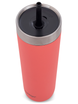 Thermal mug with straw Luxe Tumbler 720 ml with engraving - Coral