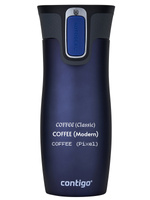 Kubek termiczny z grawerem Contigo West Loop 2.0 470 ml -  Granat Mat