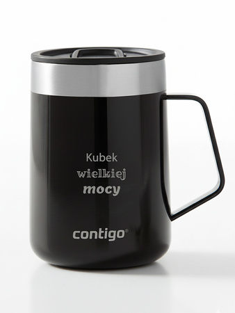 Kubek termiczny z grawerem Contigo Streeterville 420 ml - Czarny