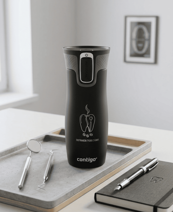 Kubek termiczny dla Dentysty - Contigo West Loop 2.0 470 ml - czarny