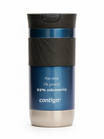 Kubek termiczny z grawerem Contigo Byron 2.0 470ml - Niebieski