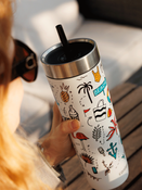 Kubek termiczny ze słomką Contigo Luxe Tumbler 720ml - Summer - Salt