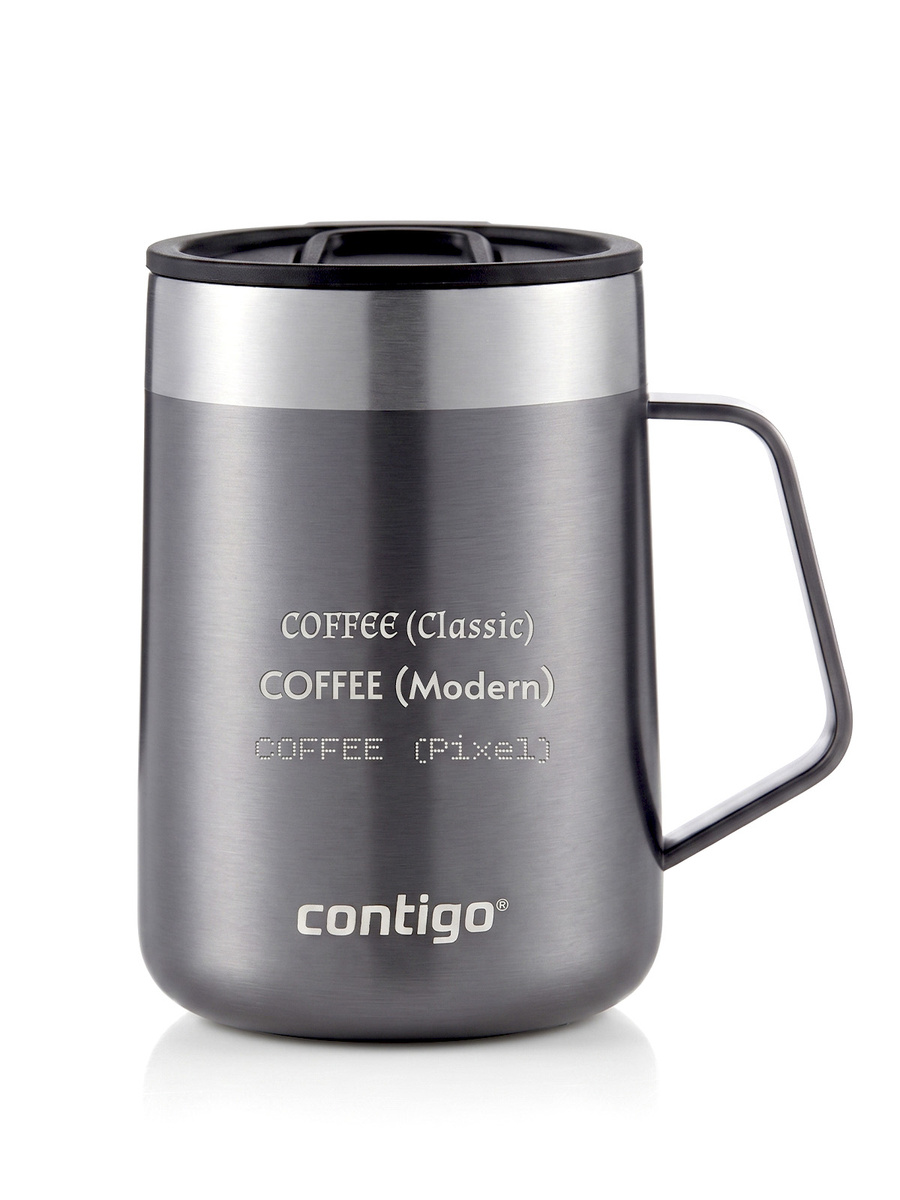 Kubek termiczny z grawerem Contigo Streeterville 420 ml - Szary