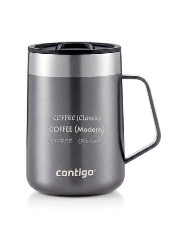 Kubek termiczny z grawerem Contigo Streeterville 420 ml - Szary
