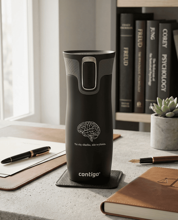 Kubek termiczny dla Psychologa - Contigo West Loop 2.0 470 ml - czarny