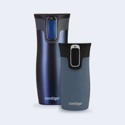 Zestaw kubków termicznych Contigo West Loop Monaco 470 ml + West Loop Mini 300 ml niebieski metalik