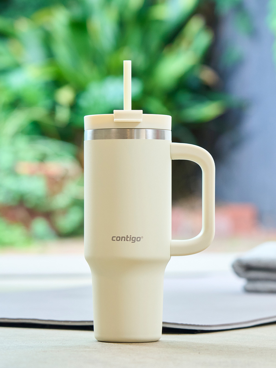 Kubek termiczny ze słomką Contigo Streeterville Tumbler 880 ml - Oatmilk