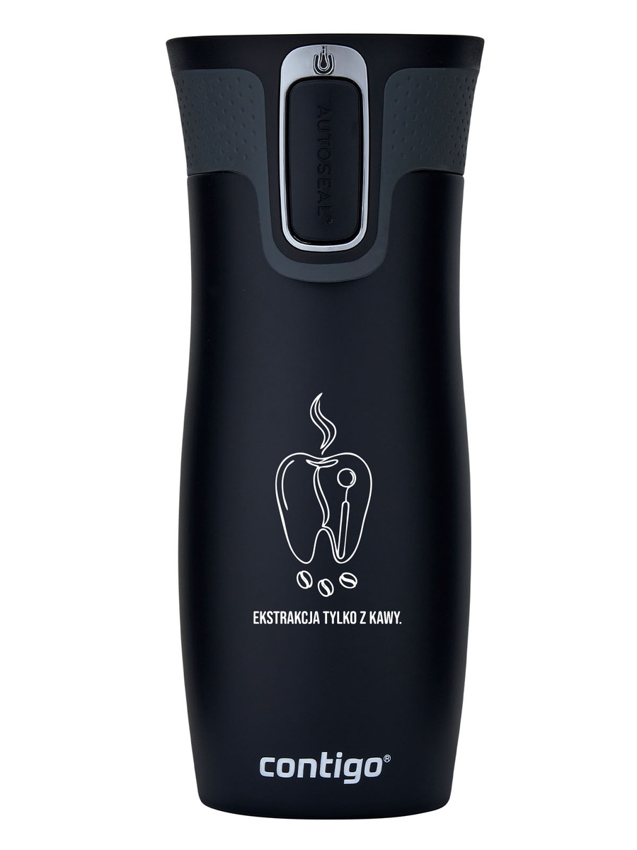 Kubek termiczny dla Dentysty - Contigo West Loop 2.0 470 ml - czarny
