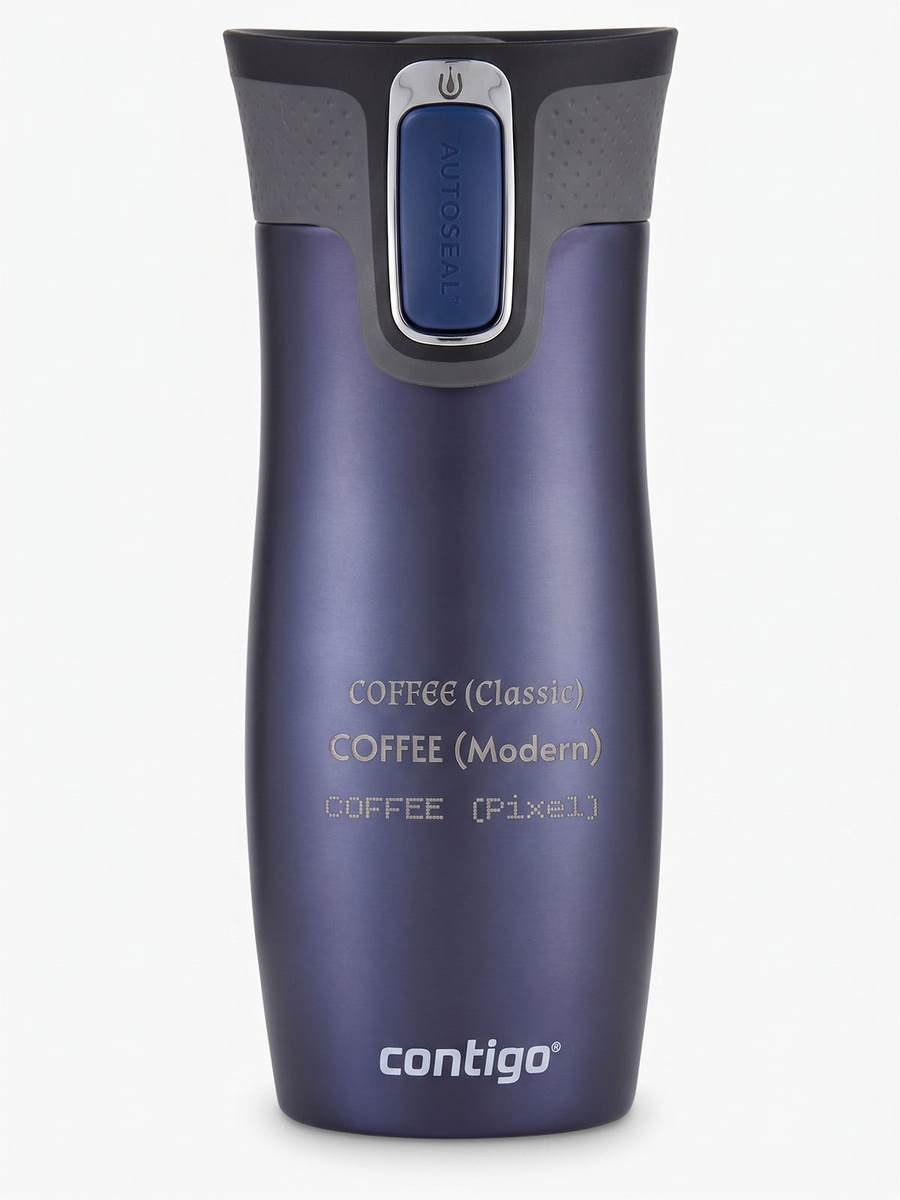 Kubek termiczny z grawerem Contigo West Loop 2.0 470 ml -  Granat Mat