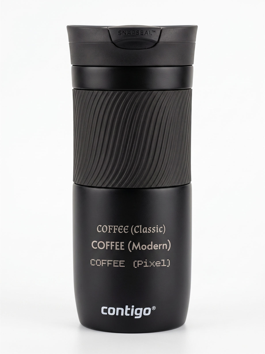 Kubek termiczny z grawerem Contigo Byron 470ml - Black Mat