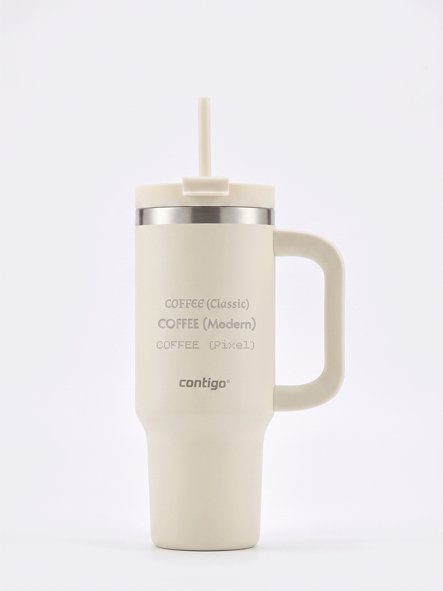 Kubek termiczny na wodę z grawerem Streeterville Tumbler 800 ml - Oatmilk