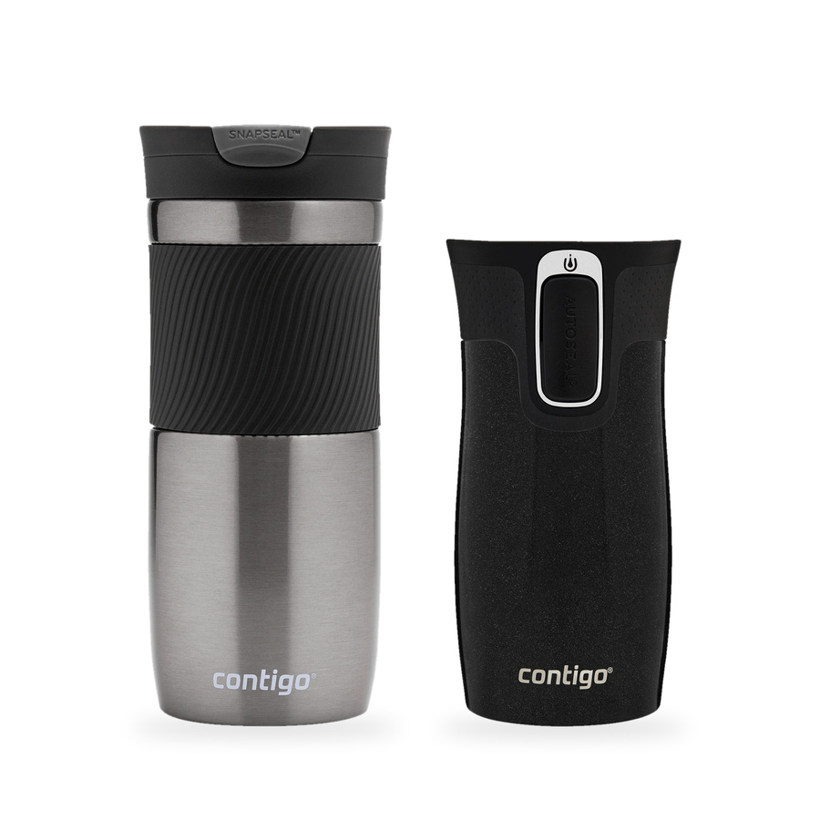 Zestaw Contigo Byron 470 ml Gunmetal + West Loop Mini 300 ml – czarny metalik