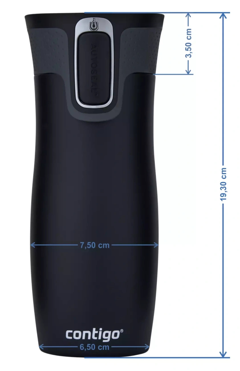 Kubek termiczny dla Sędziego - Contigo West Loop 2.0 470 ml - czarny