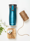 Kubek termiczny z grawerem Contigo West Loop 2.0 470 ml - Turkusowy