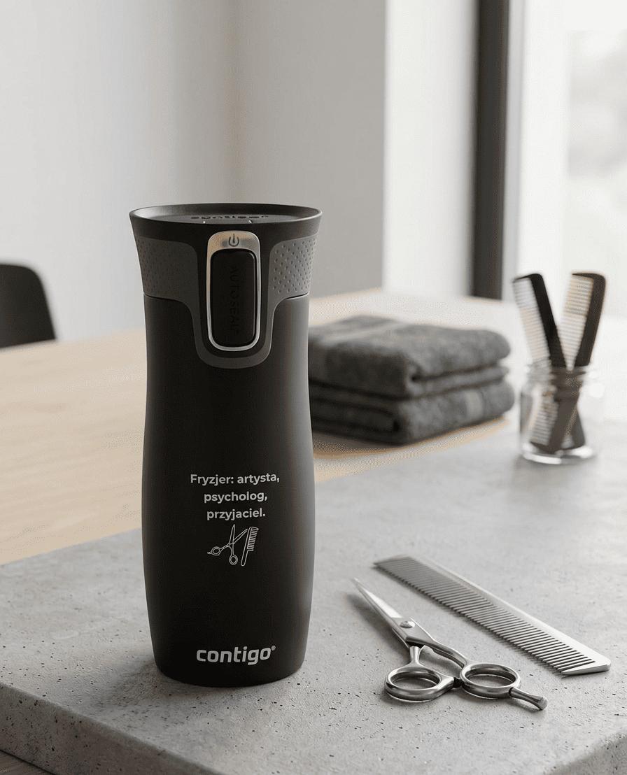 Kubek termiczny dla Fryzjera - Contigo West Loop 2.0 470 ml - czarny
