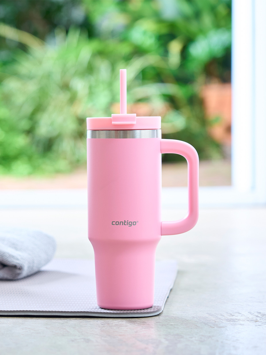 Kubek termiczny ze słomką Contigo Streeterville Tumbler 880 ml - Strawberry Cream