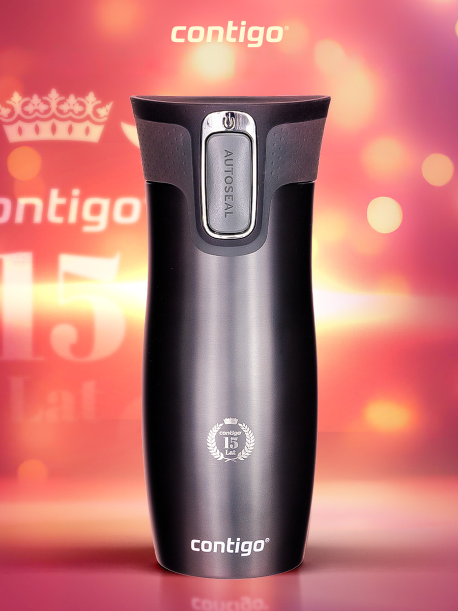 Kubek termiczny Contigo West Loop 2.0 470ml Jubileusz 15 lat - Grafitowy Mat
