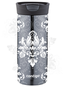 Kubek termiczny Contigo Huron 470ml - Arabeska White - Gunnmetal