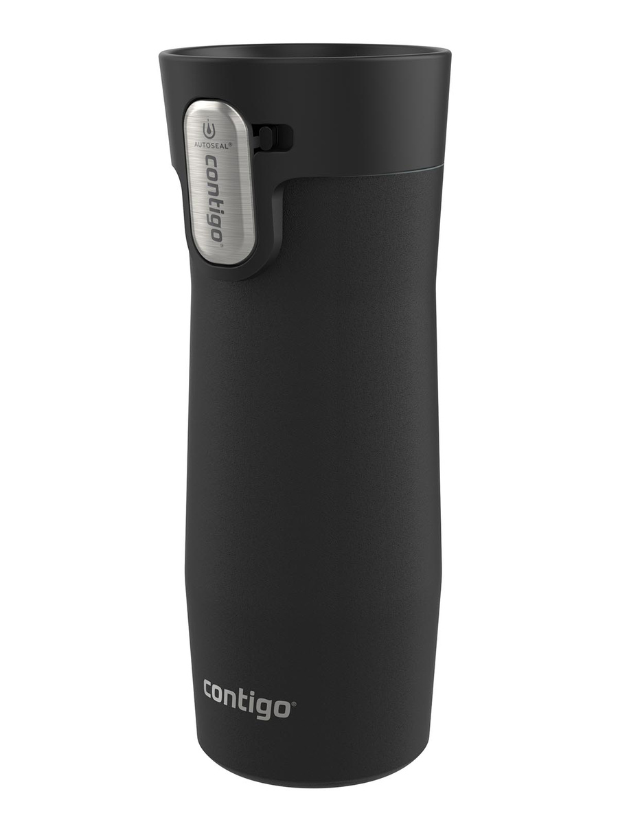 Kubek termiczny z grawerem Contigo West Loop 3.0 470 ml - Czarny
