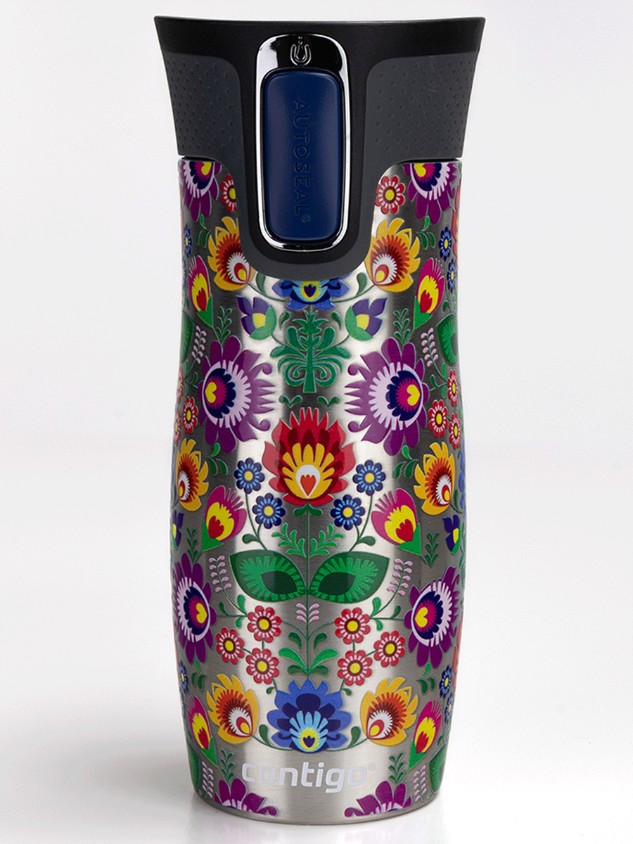 Kubek termiczny Contigo West Loop 2.0 470ml - Folklor - Stalowy