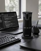 Kubek termiczny dla Programisty - Contigo West Loop 2.0 470 ml - czarny