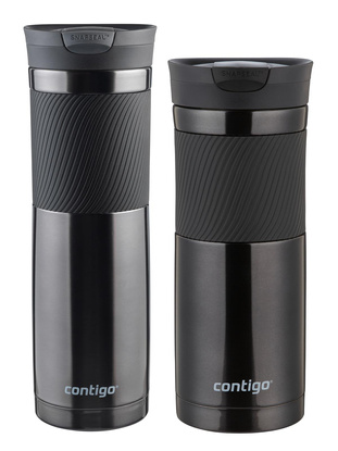 Zestaw kubków termicznych Byron 590ml - Czarny + Byron Contigo 720ml - Gunmetal