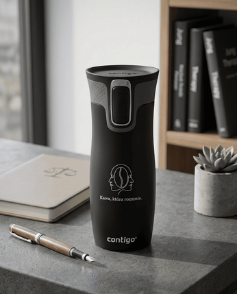 Kubek termiczny dla Psychologów - Contigo West Loop 2.0 470 ml - czarny