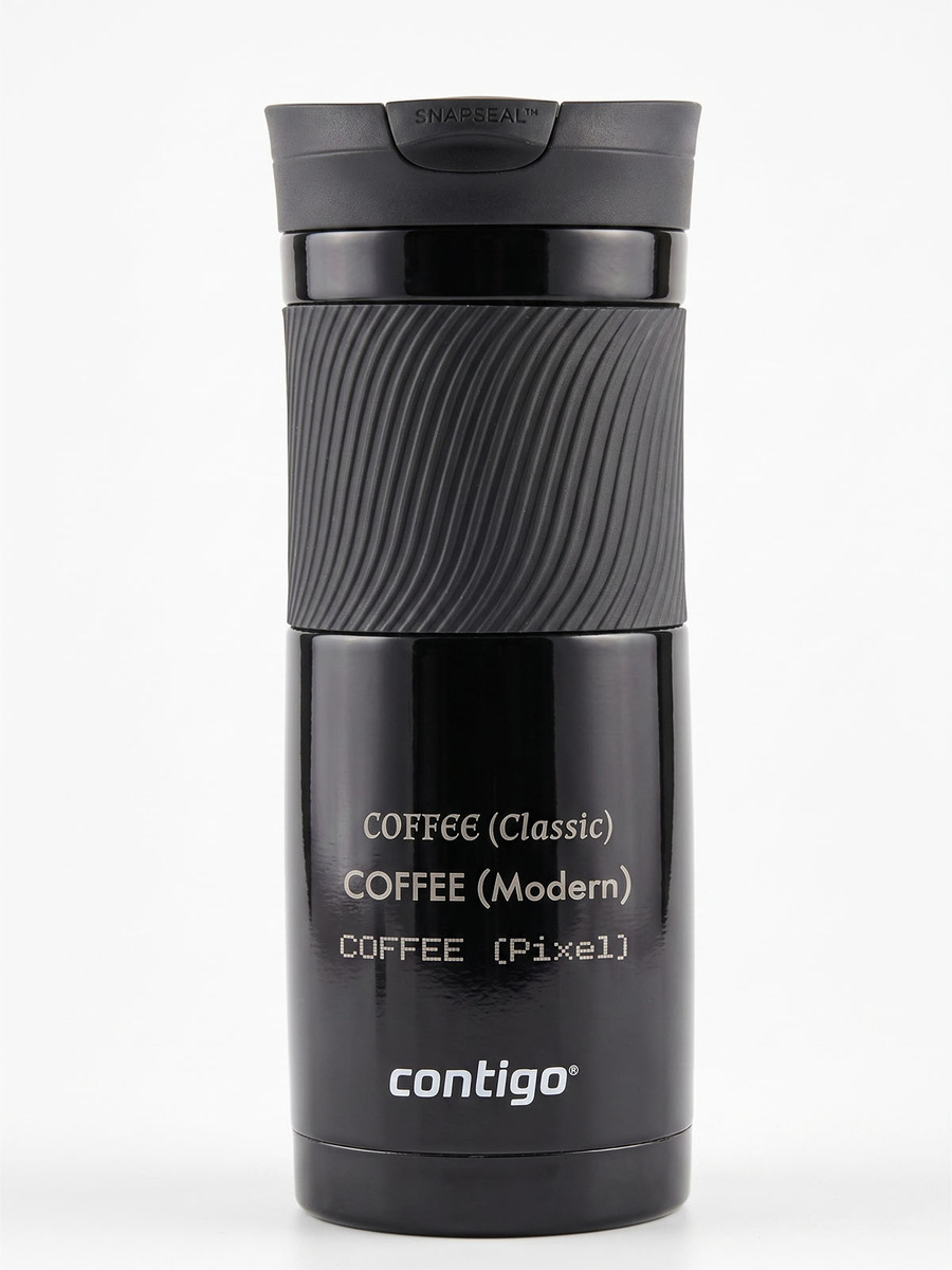 Kubek termiczny z grawerem Contigo Byron 590ml - Czarny