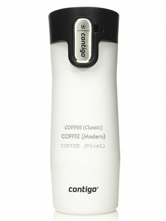 Kubek termiczny z grawerem Contigo West Loop 3.0 470 ml - Biały Mat