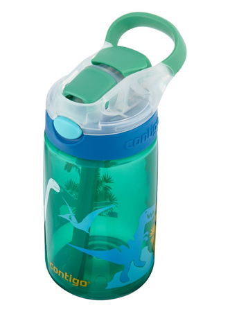 Bidon dla dzieci - Kubek dla dzieci Contigo Gizmo Flip 414ml - Jungle Green Dino