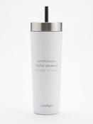 Kubek termiczny ze słomką Luxe Tumbler 720ml z grawerem - Salt